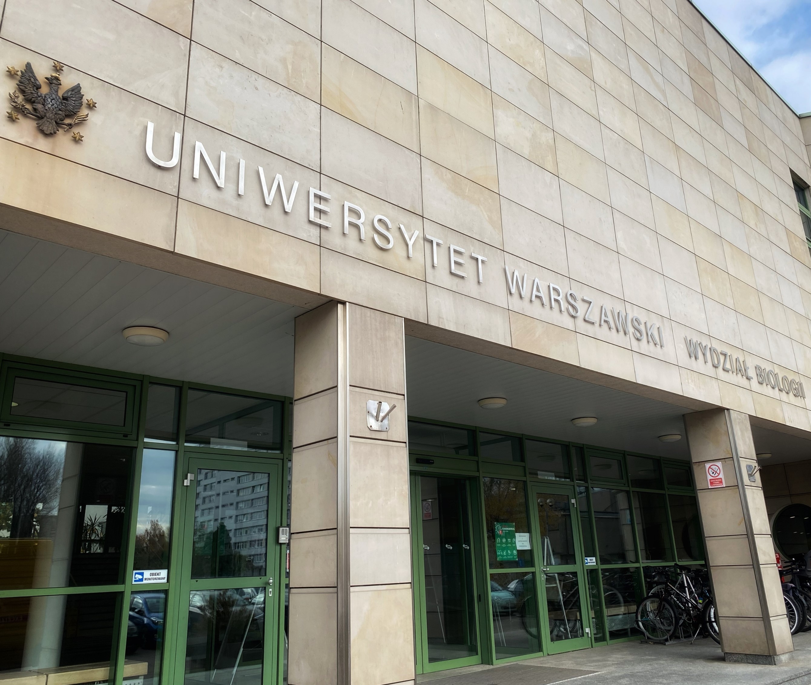 Entrance to the Faculty of Biology, University of Warsaw
